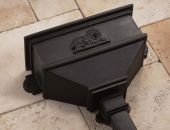 cast iron replica rainwater hopper head