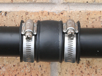 plumbers rubber coupling joiners