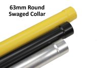 63mm round powder coated RAL aluminium pipe