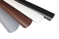 half round polypipe gutters guttering rainwater 112mm