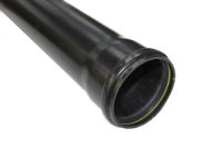 Black Floplast 100mm Round Pipe - Angel Plastics