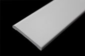 45mm x 6mm Flat Back Architrave (white woodgrain)