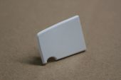 85mm White End Cap (pair)