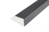 1 Part Plastic Universal Channel Trim (anthracite grey 7016 woodgrain)