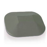 Flat Eco Fencing Post Cap (Graphite)