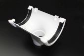 White Half Round Running Outlet (floplast)