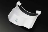 White Half Round to L/H Ogee Metal Adaptor (floplast)