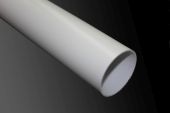 White 68mm Round Floplast Pipe (2.5 metre)