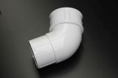 White 68mm Round 112 Deg Bend (floplast)