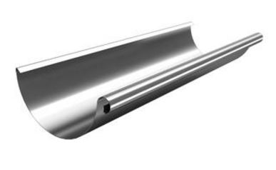 Galv 125mm Half Round 'Roof Art' Gutter (3 metre length)