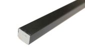 25mm x 20mm Rectangle (black woodgrain)