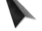 100mm x 80mm Hollow Angle (black woodgrain)