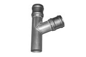 76mm Single Branch NON EARED (mill)