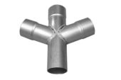 63mm x 112 Deg Double Swaged Branch (mill)