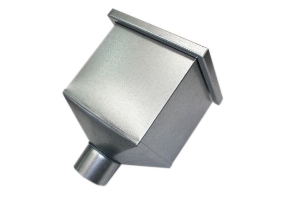 Galv Square Pipe Hopper (87mm spigot)