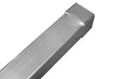 3 Metre Length of 76mm Square Swaged Downpipe (mill)