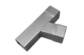 76mm Square Swaged Single Branch (mill)