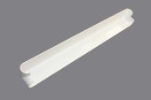 500mm Bullnose External Fascia Corner (white)