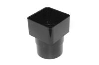 Square to Round Adaptor (black)