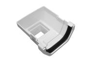 Stop End Outlet Square (white)