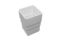 Pipe Connector Square (white)