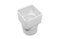 Square to Round Adaptor (white)