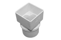Square to Round Adaptor (terr white)