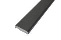 25mm x 6mm D Section (smooth black)