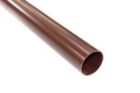 Brown 68mm Round 5.5 Metre Pipe (floplast)