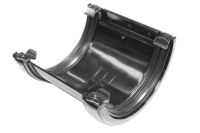 Black Half Round Union (floplast)