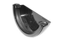 Black Half Round External Stopend (floplast)
