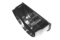 Black Half Round Internal Stopend (floplast)