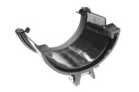 Black Half Round to Metal Half Round Adaptor (floplast)