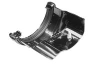 Black Half Round to R/H Ogee Metal Adaptor (floplast)
