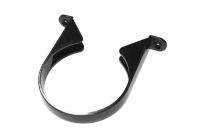 110mm Plastic Saddle Pipe Clip (black floplast)