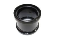110mm Double Socket Connector (black floplast)
