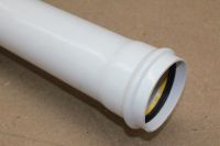 3 Metre x 110mm Single Socket Pipe (white floplast)