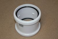 110mm Double Socket Connector (white floplast)