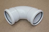 110mm x 92.5 Deg Double Socket Bend (white floplast)