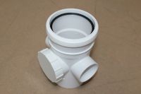 110mm Single Socket Access Pipe (white floplast)