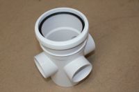 110mm Single Socket Boss Pipe (white floplast)