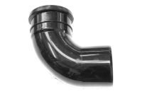 110mm x 92.5 Deg Single Socket Bend (black floplast)