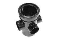 110mm Single Socket Boss Pipe (black floplast)