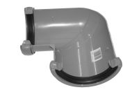 Grey 90 Deg Half Round Angle (floplast)