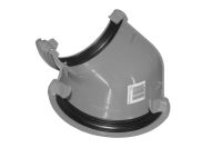 Grey 135 Deg Half Round Angle (floplast)