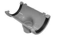 Grey Half Round Running Outlet (floplast)