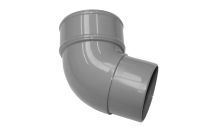 Grey 68mm Round 112 Deg Bend (floplast)