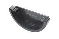 Anthracite Half Round External Stopend (swish 7016)