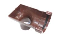 Stop End Outlet (rustic brown crescent)