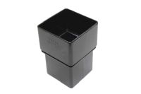 Straight Coupler Square (terr black)